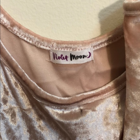 Crushed velvet pink tank top - Picture 4 of 5
